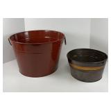 Two Metal Buckets