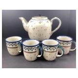 Polish Pottery Tea Set