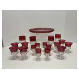 Vintage Indiana Glass Kings Crown Goblets