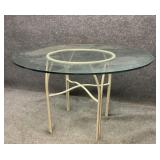 Glass Top Outdoor Table