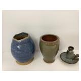 Three Signed Art Studio Pottery Pieces