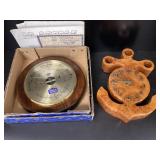 Barometer and Anchor Clock