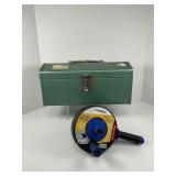 Metal Toolbox and Auger