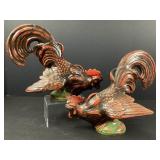 Vintage Ceramic Rooster Figurines