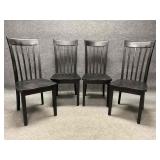 Set of Four Wooden Chairs