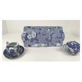Four Pieces of Blue and White