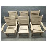 Set of Six Patio Chairs