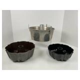 Three Piece Collection of Cake Baking Pans