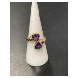 10 KT Amethyst Ring