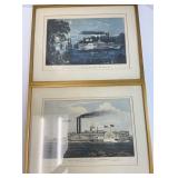 Two Framed Lithographs of Etchings