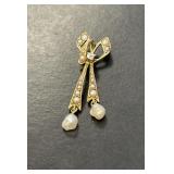 10 KT Vintage Seed Pearl Pendant