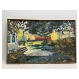 Framed Oil on Canvas Painting