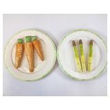 Pair of Ceramic Vegetable Plates