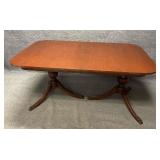 Vintage Double Pedestal Duncan Phyfe Table