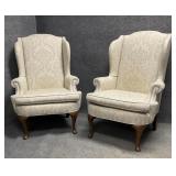 Pair of Wing Back Chairs