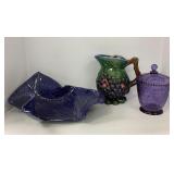 Two Pottery Pieces, Gamla Jar with Lid