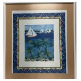 Signed White Framed Print