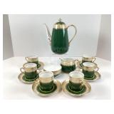 Green Spode Tea Set