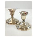 Weighted Sterling Silver Candlesticks