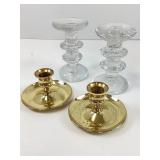 Two Pairs of Candlestick Holders