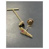 14 KT Torch Service Pin with Ruby