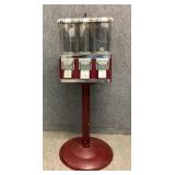 Vintage Triple Head Gumball Machine