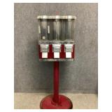Vintage Triple Head Gumball Machine