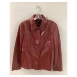 Womens Red Leather Jacket