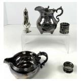 Five Pieces Assorted Silver Plate Serve Ware