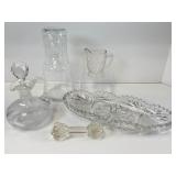 Six Pieces of Miscellaneous Glass