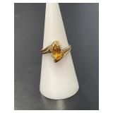 10 KT Citrine Ring