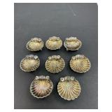 Eight Silverplate Salts
