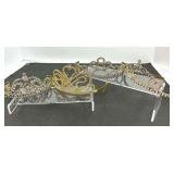 Four Vintage Rhinstone Tiaras