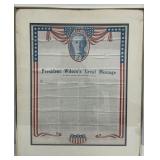 Framed Vintage 1917 Photogravure Poster