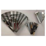 Three Mirrored Fans Wall Hangings