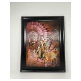 Native American Theme 3D Holographic Wall Art