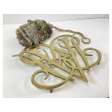 VM Brass Trivet and Large Tassel