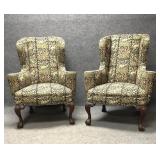 Pair of Wing Back Chairs
