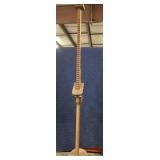 Vintage Wooden Ratchet Lamp Stand