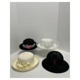 Four Vintage Women's Spring/Summer Hats
