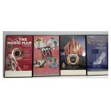 Four Framed Promotional Posters