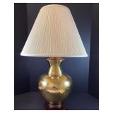 Hammered Brass Lamp