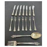 Towle Old Master Olive Forks, Butter Knives