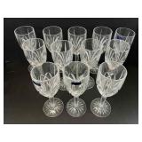 Twelve Waterford Wine Glasses