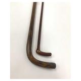 Two Wood Walking Canes