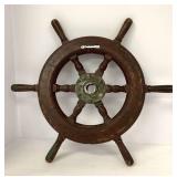 Wooden Ship Steering Wheel