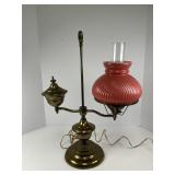 Antique Brass Double Student Lamp