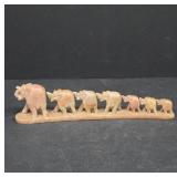 Stone Elephant Carving on Base