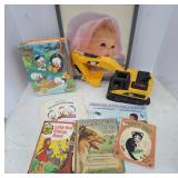 Toys, Books, and Artwork