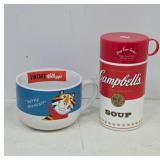 Tony the Tiger Mug and Campbell's Soup Container